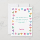 Carte De Remerciements Petit baby shower amoureux (Devant)