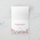 Carte De Remerciements Petit Baby shower Citrouille rose (Intérieur)