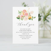 Carte De Remerciements petit baby shower d'agrumes (Debout devant)