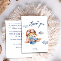 Petit baby shower d'avion vintage pilote