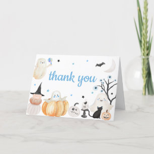 Carte De Remerciements Petit Baby shower de Boo Halloween