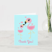 Carte De Remerciements Petit Baby shower de pingouin bleu (Devant)