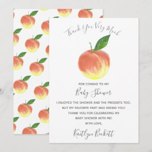 Carte De Remerciements Petit Baby shower doux