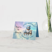 Carte De Remerciements Petit Baby shower Gentleman | (Devant)