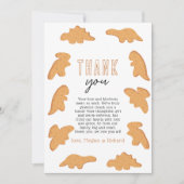 Carte De Remerciements Petit Baby shower Nugget (Devant)