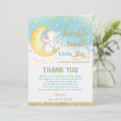 Carte De Remerciements Petit bébé étoilé (Debout devant)