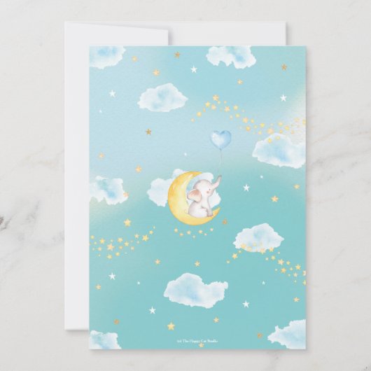 Carte De Remerciements Petit bébé étoilé (Dos)