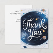 Carte De Remerciements Petit céleste cosmique magique (Devant / Derrière)