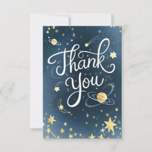 Carte De Remerciements Petit céleste simple et chic