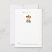 Carte De Remerciements Petit champignon d'aquarelle Anniversaire Capsule (Devant)