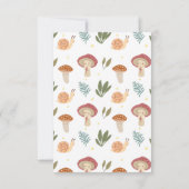 Carte De Remerciements Petit champignon d'aquarelle Anniversaire Capsule (Dos)