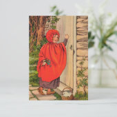 Carte De Remerciements Petit chaperon rouge Vintage (Debout devant)
