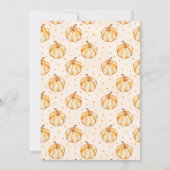 Carte De Remerciements Petit Citrouille d'automne (Dos)