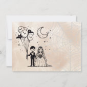 Carte De Remerciements Petit couple éffrayant (Dos)