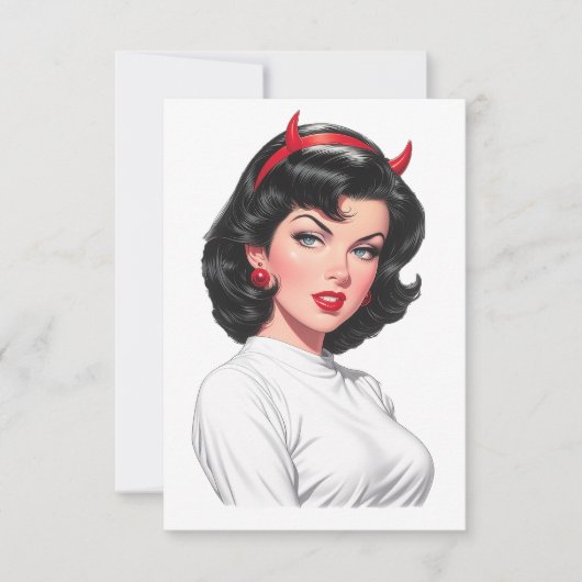 Carte De Remerciements Petit Diable (Devant)