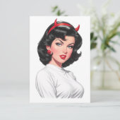Carte De Remerciements Petit Diable (Debout devant)