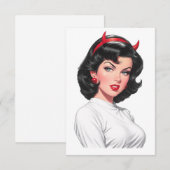 Carte De Remerciements Petit Diable (Devant / Derrière)