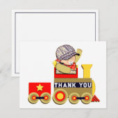 Carte De Remerciements Petit Garçon (Devant / Derrière)