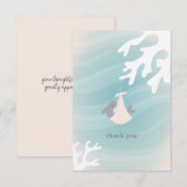 Carte De Remerciements Petit requin doux (Devant / Derrière)