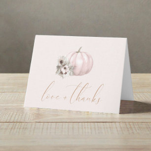 Carte De Remerciements Petite Citrouille Remerciements pour Baby Shower F