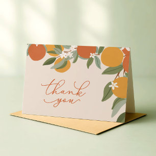 Carte De Remerciements Petite Douceur Citrus Oranges Baby Shower
