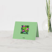 Carte De Remerciements Petite grenouille sur Lily Pad (Dos)