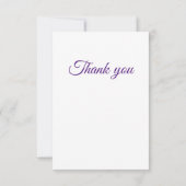 Carte de remerciements petite souris mignonne (Dos)