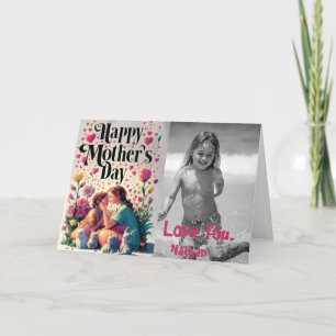 Carte De Remerciements *~* Petits Coeurs Whimsical Mother's Day Photo AP7