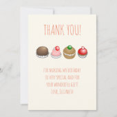 Carte De Remerciements Petits gâteaux (Devant)