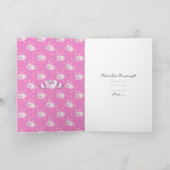 Carte De Remerciements Petits lapins de fille de princesse baby shower de (Intérieur)