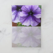 Carte De Remerciements Petunias (Intérieur)