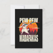 Carte De Remerciements Pew Pew Madafakas (Devant)