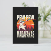 Carte De Remerciements Pew Pew Madafakas (Debout devant)