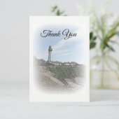 Carte de remerciements phare (Debout devant)