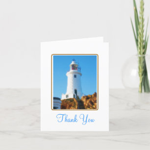 Carte de remerciements phare
