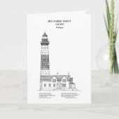 Carte De Remerciements Phare de Big Sable Point - Michigan - BD (Devant)