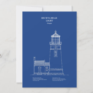 Carte De Remerciements Phare de Heceta Head - Oregon – AD