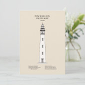 Carte De Remerciements Phare de Ponce de Leon Inlet - Floride - SBD (Debout devant)