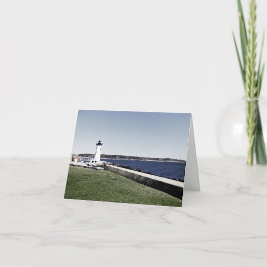 Carte De Remerciements Phare de Portsmouth (Devant)