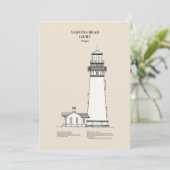 Carte De Remerciements Phare de Yaquina Head - Oregon - SBD (Debout devant)
