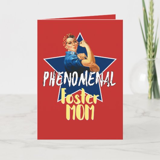Carte De Remerciements Phenomenal Foster Mom - Personalize (Devant)