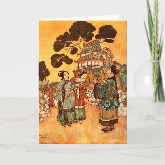 Carte De Remerciements Phoenix par Edmund Dulac (Devant)