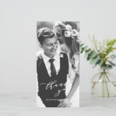 carte de remerciements photo (Debout devant)