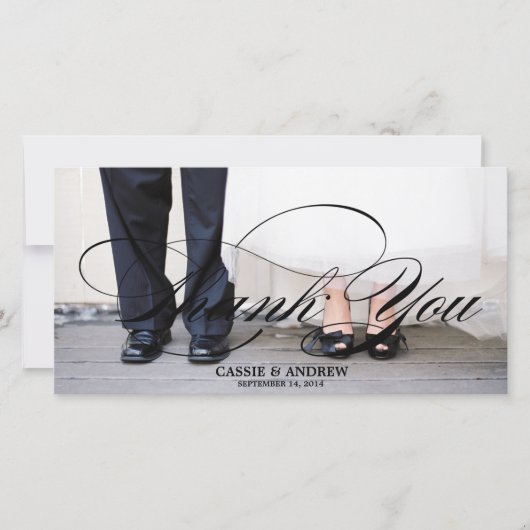 Carte de remerciements photo (Devant)