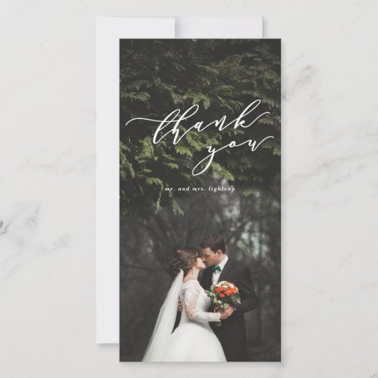 carte de remerciements photo (Devant)