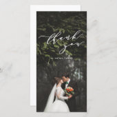 carte de remerciements photo (Devant / Derrière)