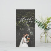 carte de remerciements photo (Debout devant)