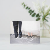 Carte de remerciements photo (Debout devant)