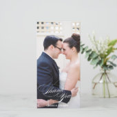 Carte de remerciements photo (Debout devant)