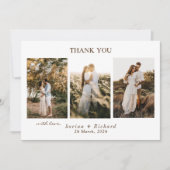 Carte de remerciements photo (Devant)